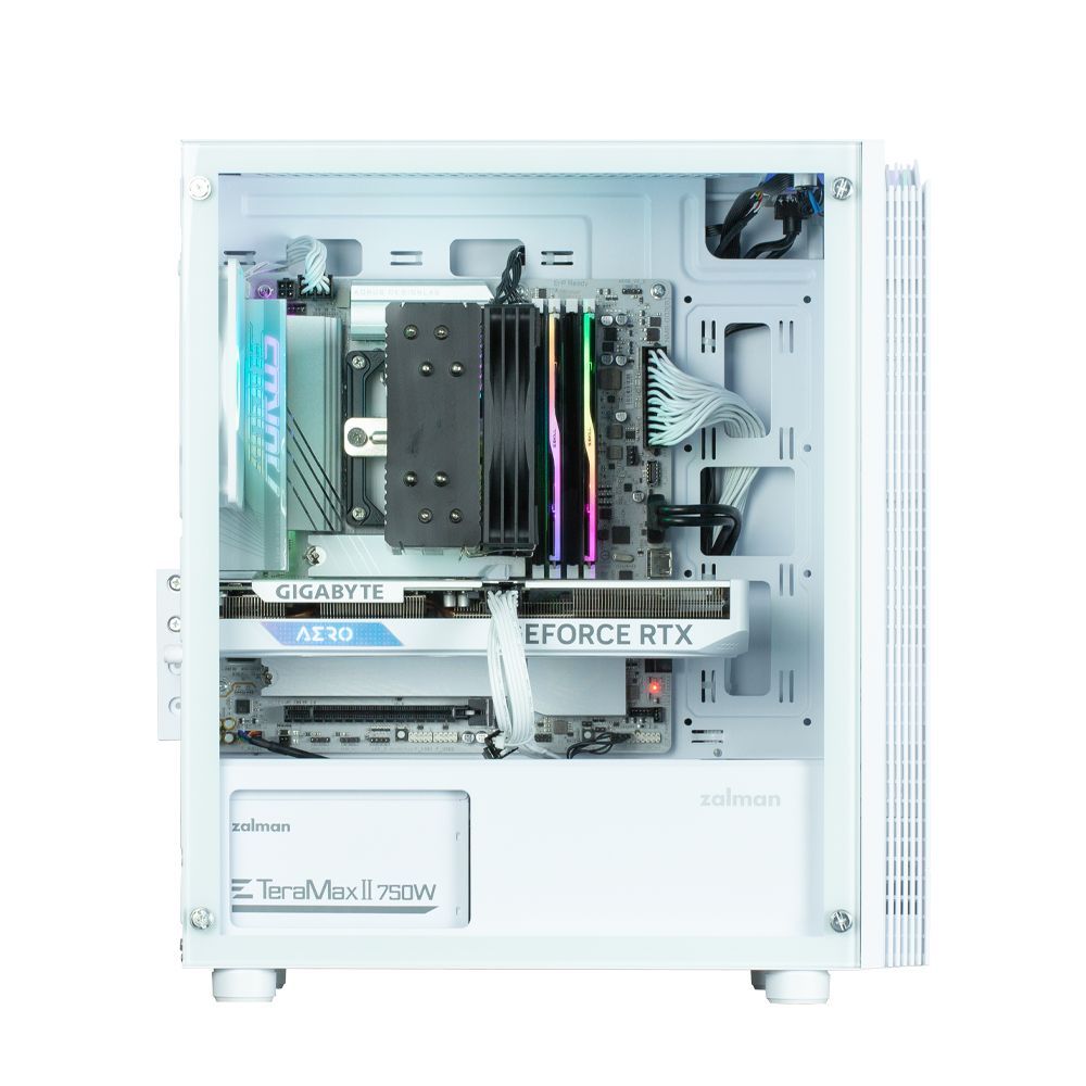 Zalman T4 Plus RGB Tempered Glass White Zalman T4 Plus RGB Tempered Glass White