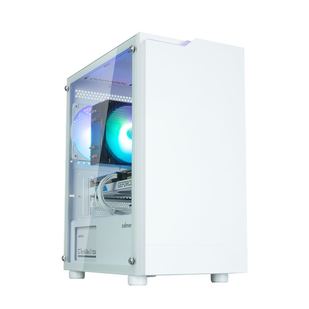 Zalman T4 Plus RGB Tempered Glass White Zalman T4 Plus RGB Tempered Glass White