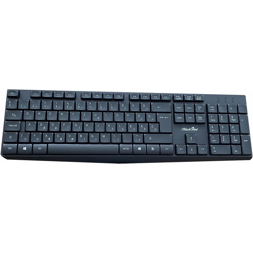 BlackBird BH1486 Vezetékes Billentyűzet Black HU BlackBird BH1486 Vezetékes Billentyűzet Black HU
