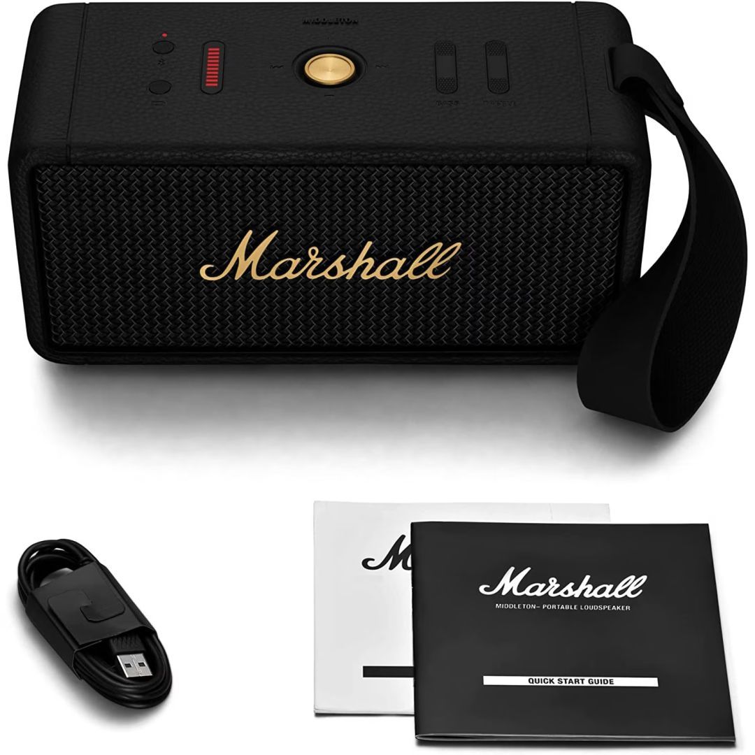 Marshall Middleton Bluetooth Speaker Black/Brass