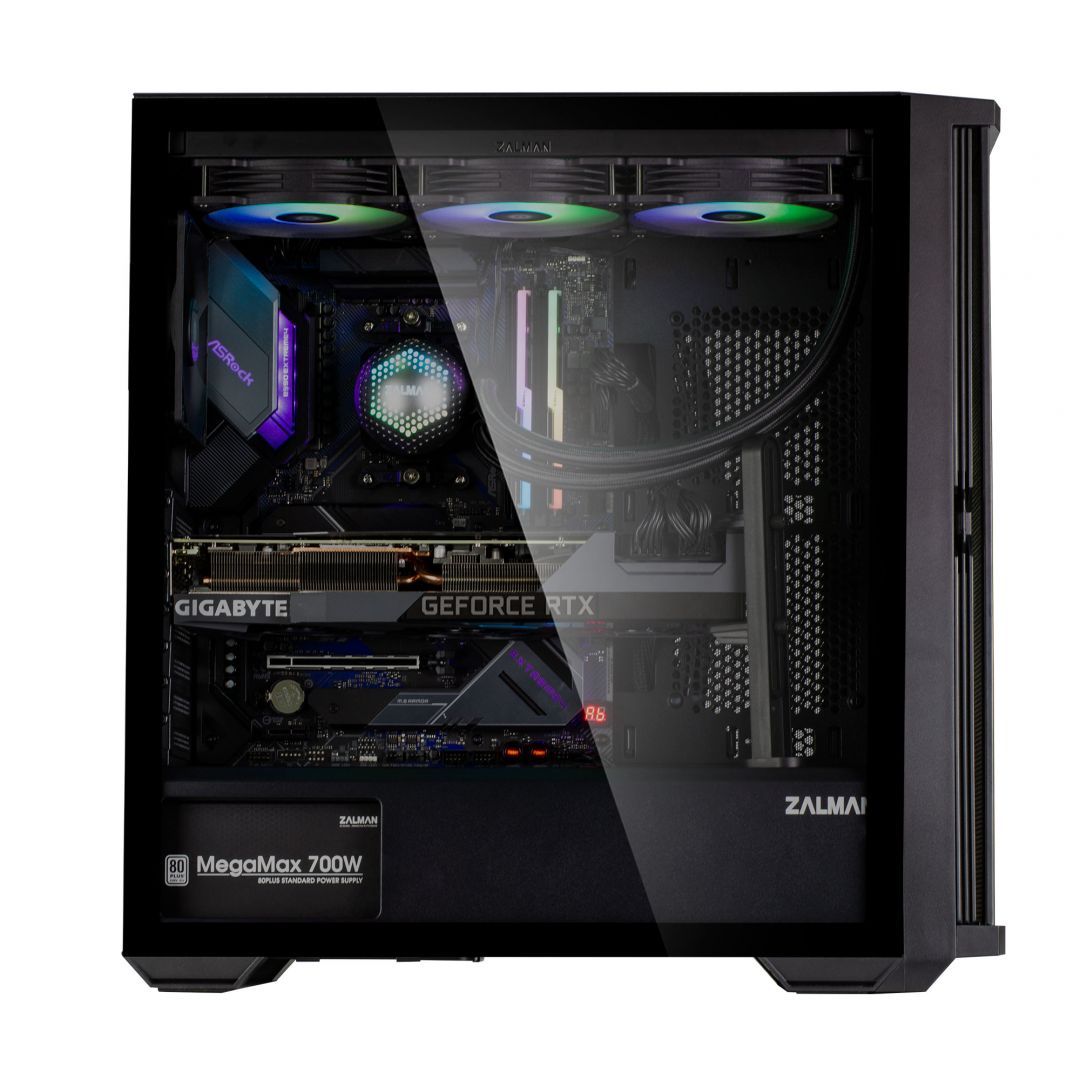 Zalman Z10 Tempered Glass Black Zalman Z10 Tempered Glass Black