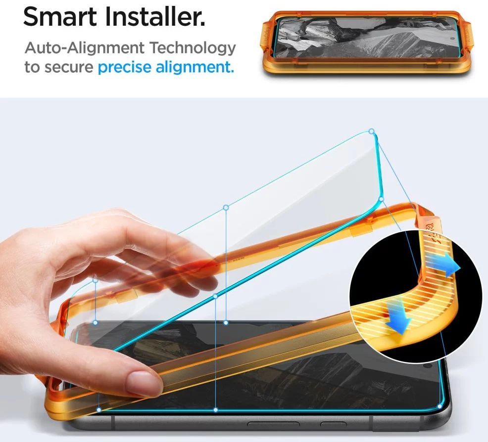 Spigen Glass tR AlignMaster for Google Pixel 8a 2 Pack Spigen Glass tR AlignMaster for Google Pixel 8a 2 Pack