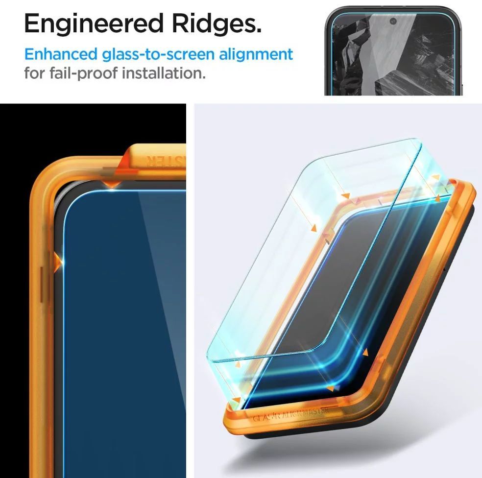 Spigen Glass tR AlignMaster for Google Pixel 8a 2 Pack Spigen Glass tR AlignMaster for Google Pixel 8a 2 Pack