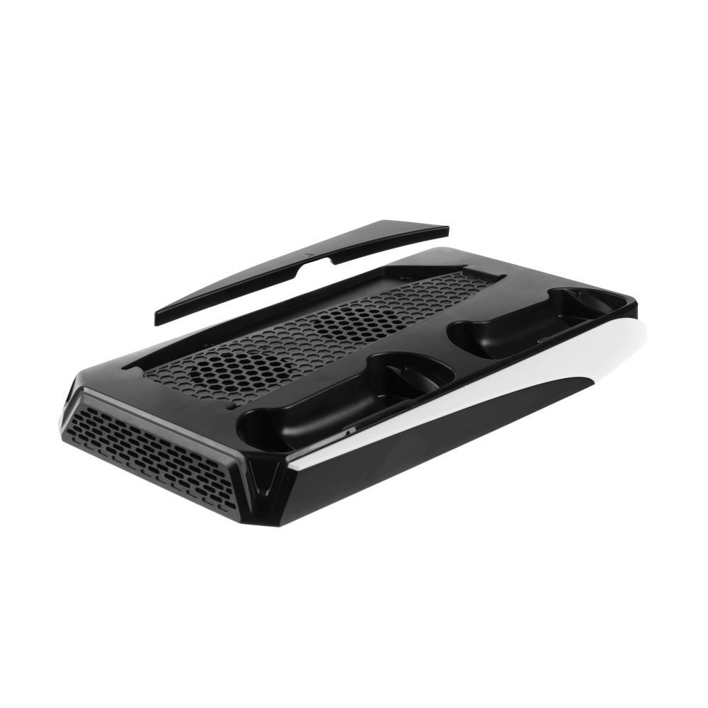 FIXED Multifunkciós állvány PS5-höz, 2 db DualSense töltőfbölcső, fekete és fehér FIXED Multifunkciós állvány PS5-höz, 2 db DualSense töltőfbölcső, fekete és fehér