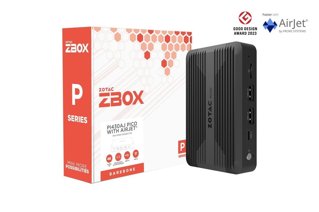 Zotac ZBOX Pico PI430AJ with AirJet Black Zotac ZBOX Pico PI430AJ with AirJet Black