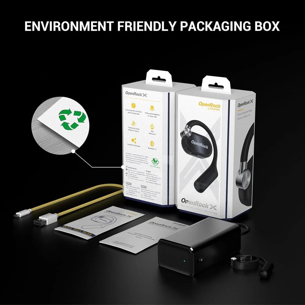 OneOdio OpenRock X Bluetooth Headset Black OneOdio OpenRock X Bluetooth Headset Black