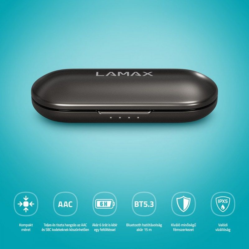 Lamax SteelTones1 Bluetooth Headset Black Lamax SteelTones1 Bluetooth Headset Black