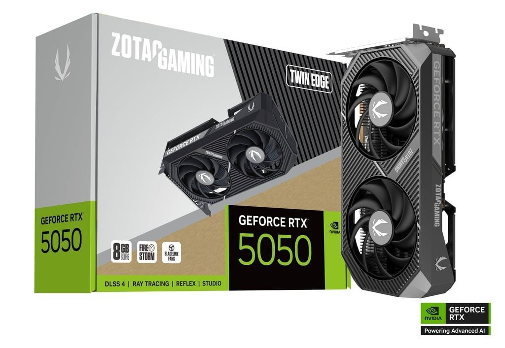 Zotac GeForce RTX5050 8GB DDR6 Twin Edge Zotac GeForce RTX5050 8GB DDR6 Twin Edge