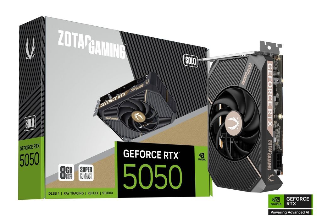 Zotac GeForce RTX5050 8GB DDR6 Solo Zotac GeForce RTX5050 8GB DDR6 Solo