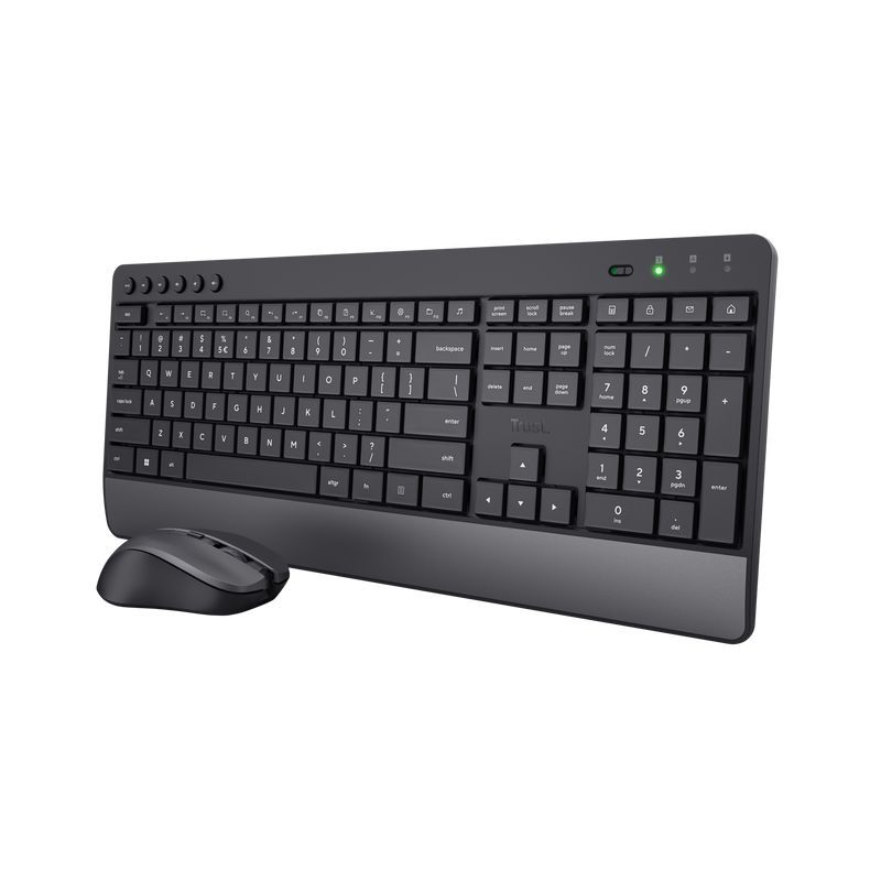 Trust Trezo Comfort Wireless Keyboard & Mouse Set Black HU Trust Trezo Comfort Wireless Keyboard & Mouse Set Black HU