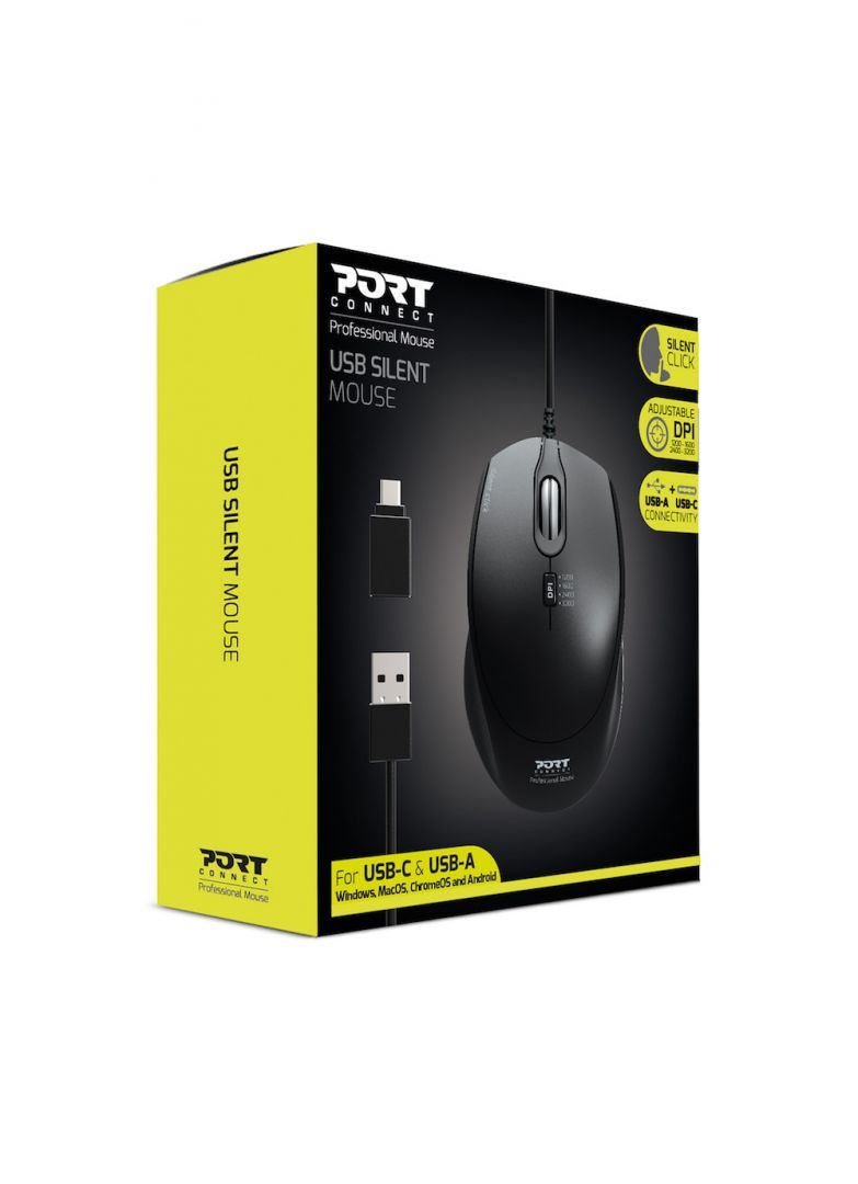 Port Designs Silent mouse Black Port Designs Silent mouse Black