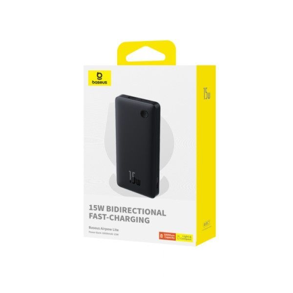Baseus Airpow Lite 10000mAh PowerBank Black Baseus Airpow Lite 10000mAh PowerBank Black