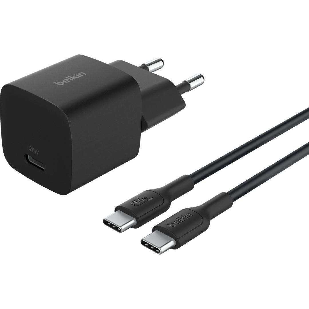 Belkin WCA012KQ1MBK-B6 BOOST Charge 25W USB-C Cable 1m Black Belkin WCA012KQ1MBK-B6 BOOST Charge 25W USB-C Cable 1m Black