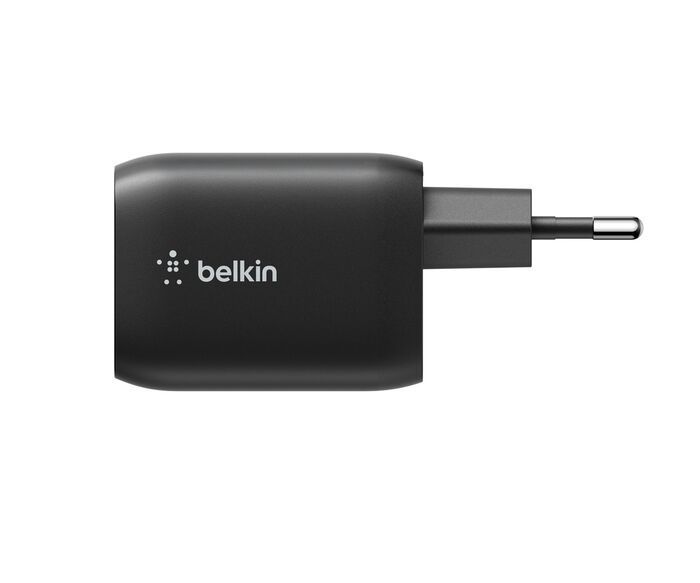 Belkin BoostCharge Dual Port USB-C Adapter Black Belkin BoostCharge Dual Port USB-C Adapter Black