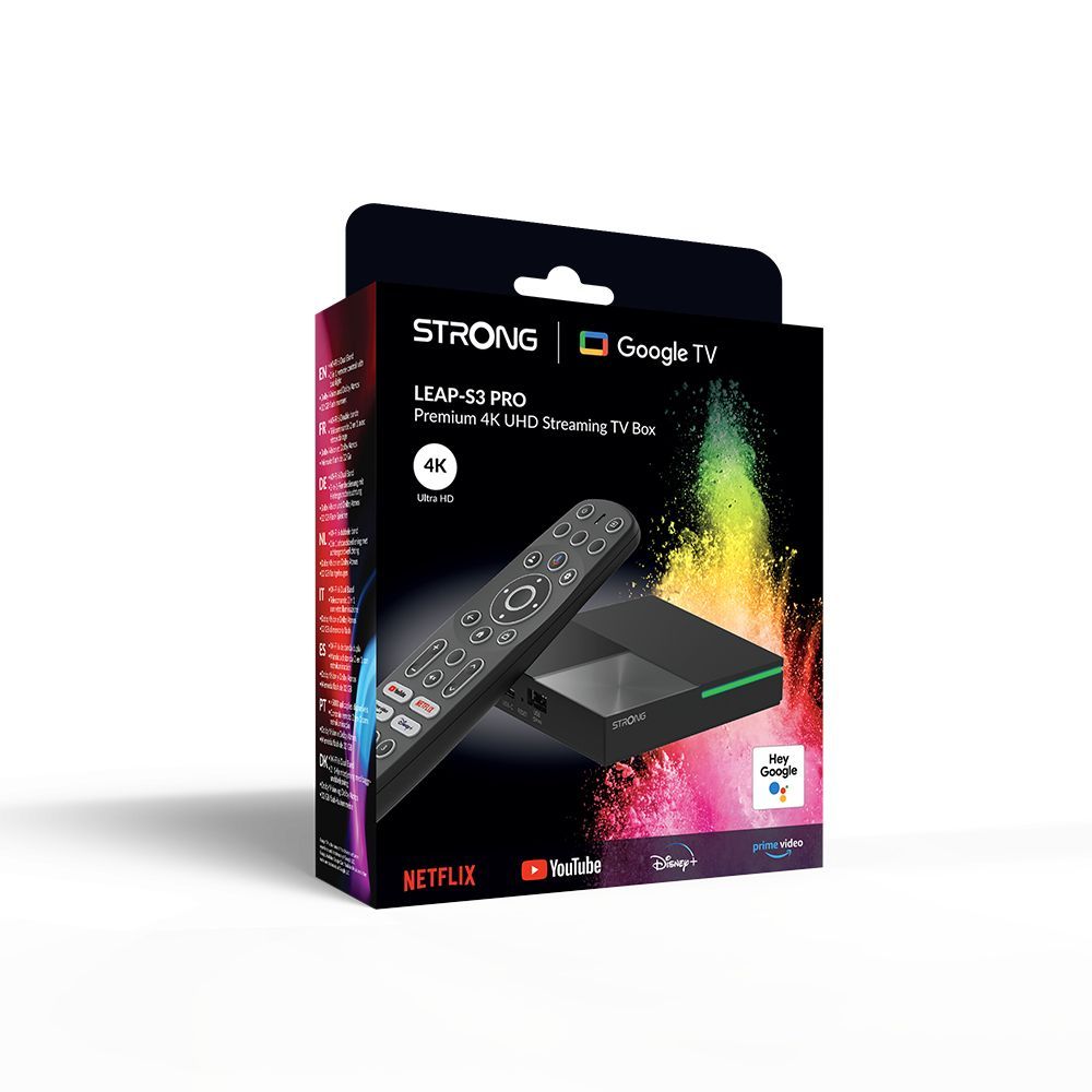 Strong LEAP-S3 PRO Google TV Box Black