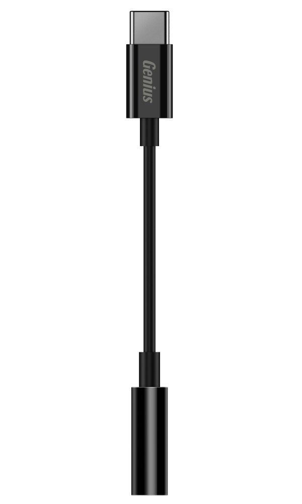 Genius ACC-C100 3,5mm audio jack to USB-C Black Genius ACC-C100 3,5mm audio jack to USB-C Black