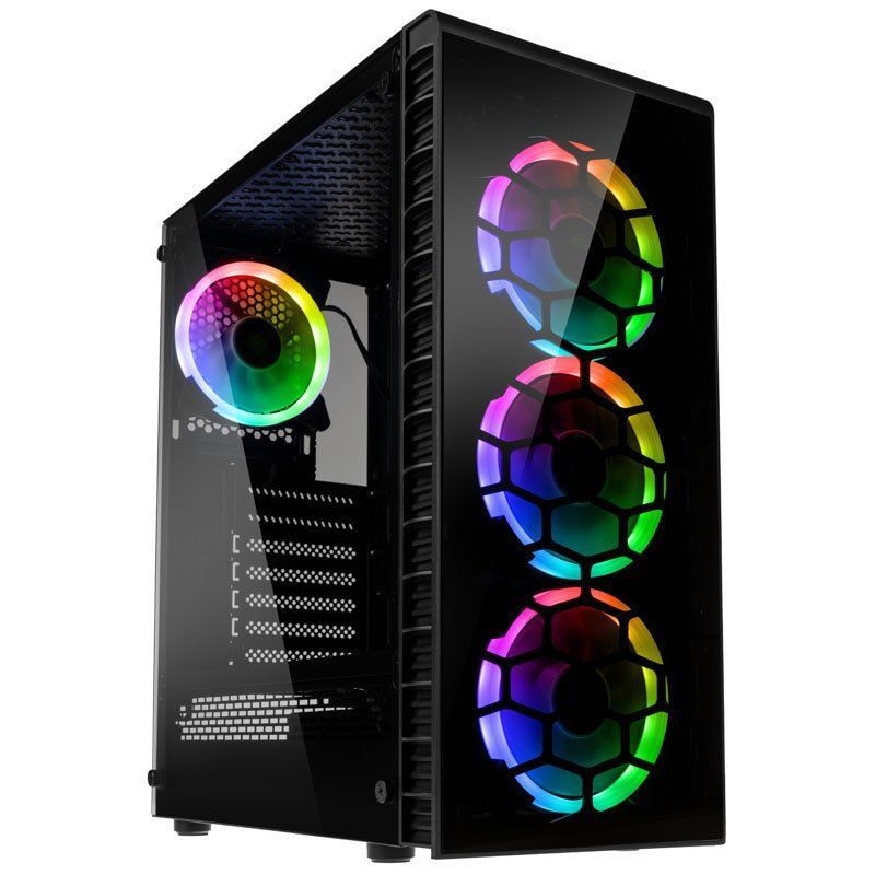 Kolink Observatory Lite RGB Tempered Glass Black Kolink Observatory Lite RGB Tempered Glass Black