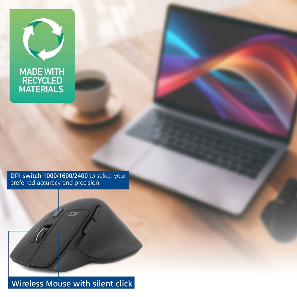 ACT AC5146 Wireless Bluetooth Mouse Black ACT AC5146 Wireless Bluetooth Mouse Black