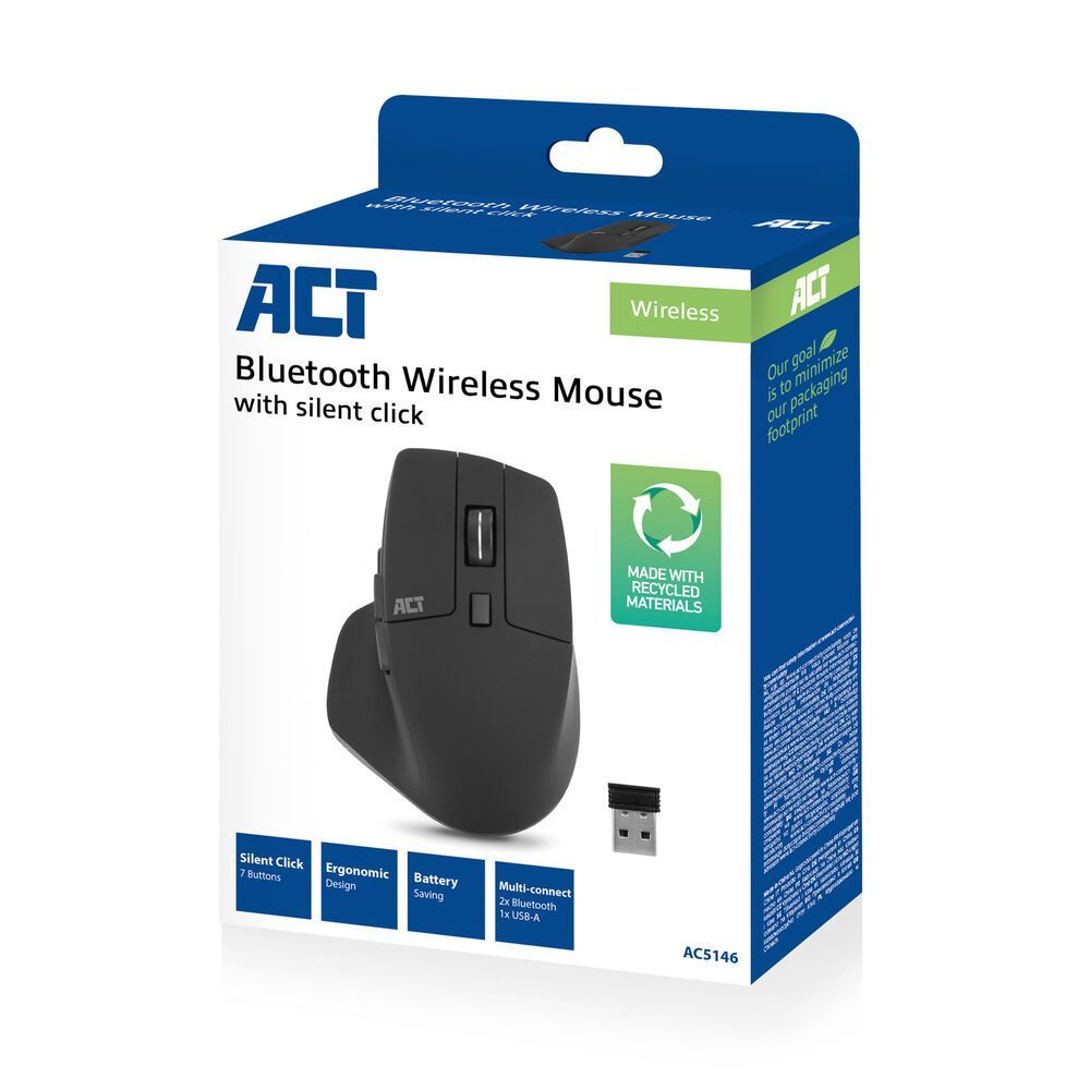 ACT AC5146 Wireless Bluetooth Mouse Black ACT AC5146 Wireless Bluetooth Mouse Black
