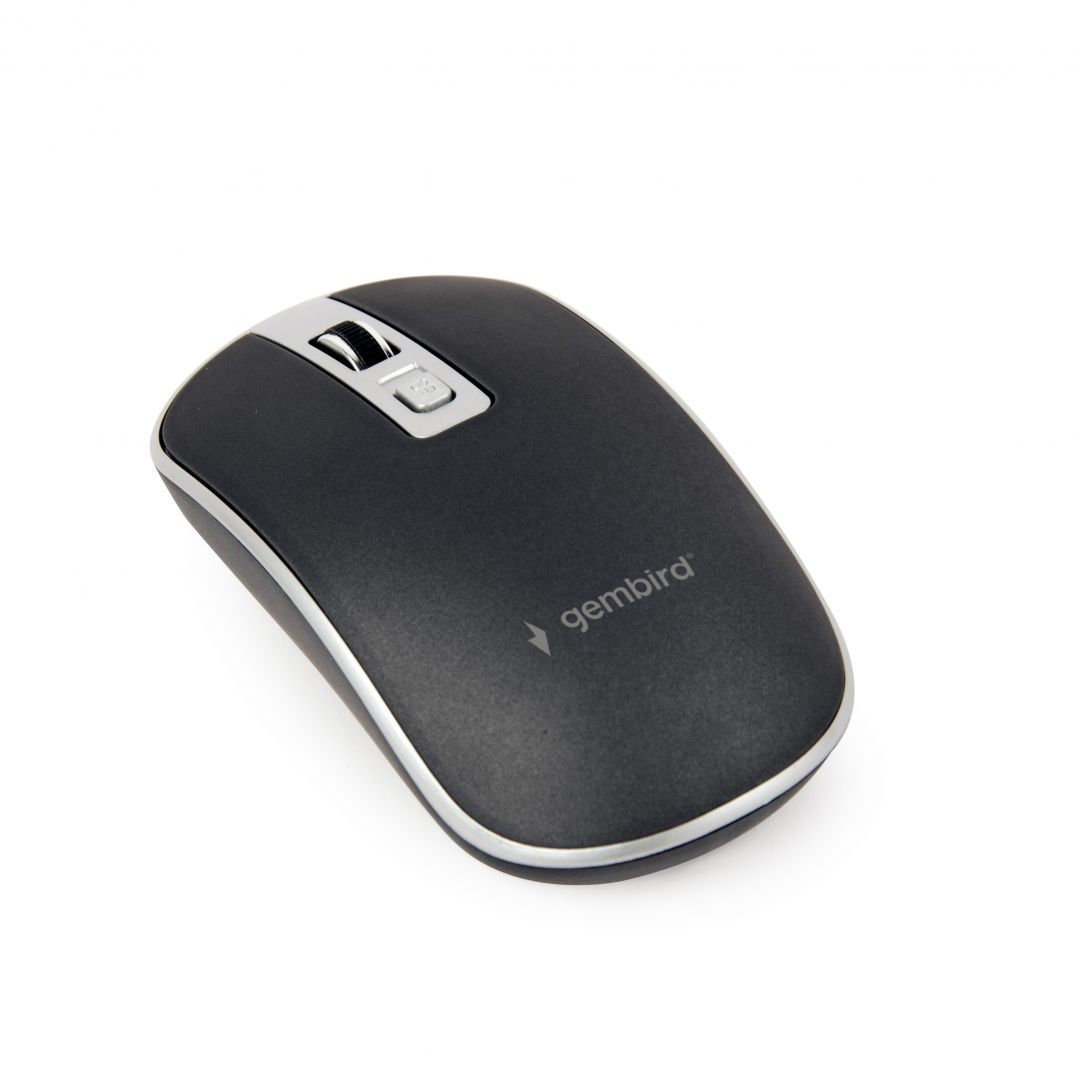 Gembird MUSW-4B-06-BS Wireless optical mouse Black/Silver Gembird MUSW-4B-06-BS Wireless optical mouse Black/Silver