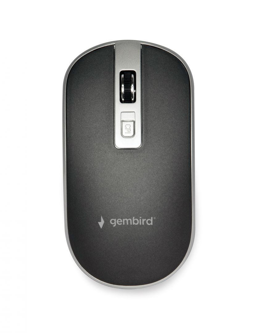 Gembird MUSW-4B-06-BS Wireless optical mouse Black/Silver Gembird MUSW-4B-06-BS Wireless optical mouse Black/Silver