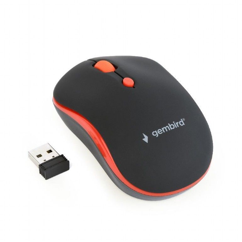 Gembird MUSW-4B-03-R Wireless optical mouse Black/Red Gembird MUSW-4B-03-R Wireless optical mouse Black/Red