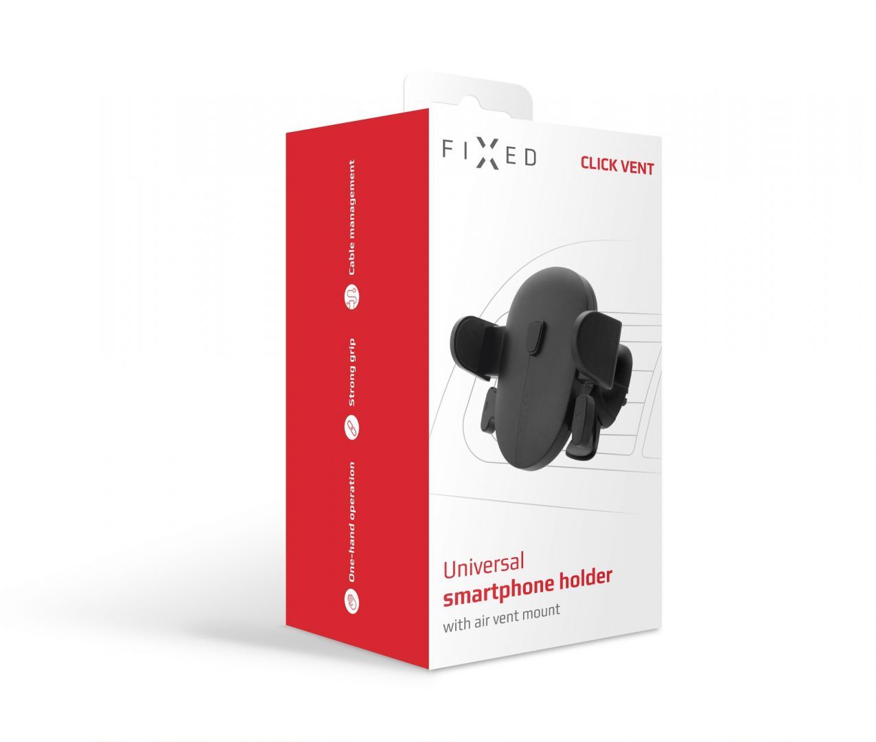 FIXED Click Vent Autós telefontartó, szellőzőrácsra, Univerzális, Fekete FIXED Click Vent Autós telefontartó, szellőzőrácsra, Univerzális, Fekete