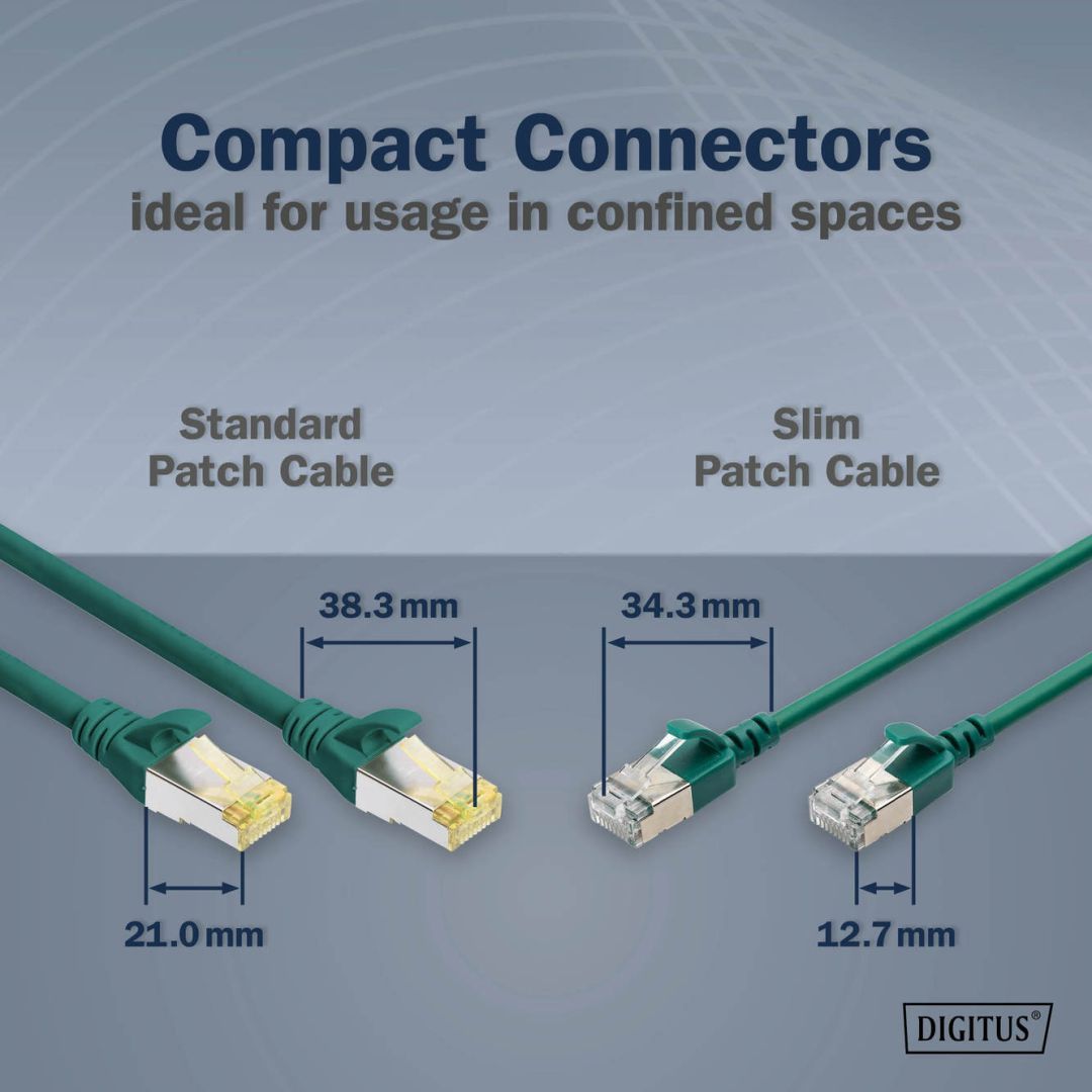 Digitus CAT6A F-FTP Patch Cable 5m Green Digitus CAT6A F-FTP Patch Cable 5m Green