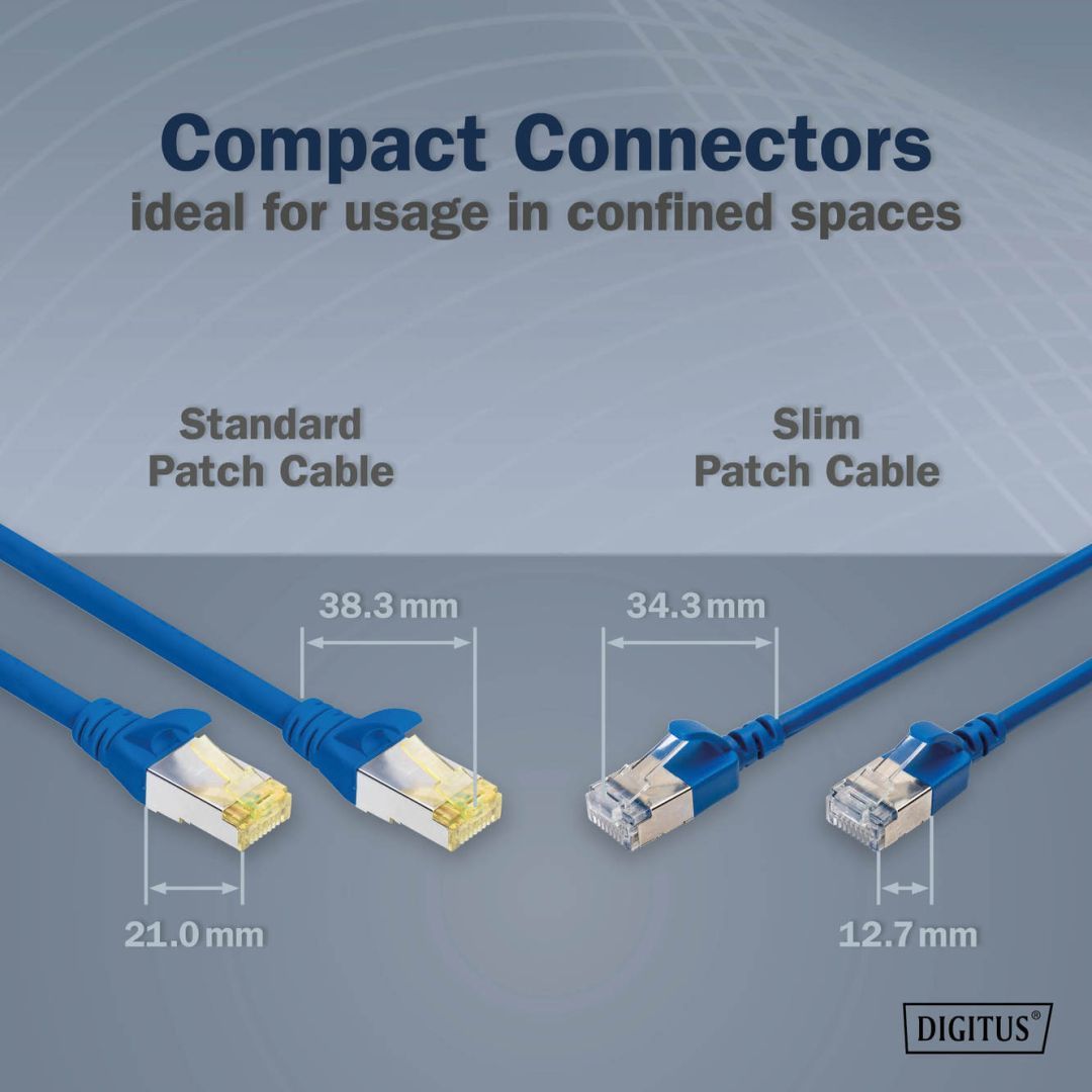 Digitus CAT6A F-FTP Patch Cable 5m Blue