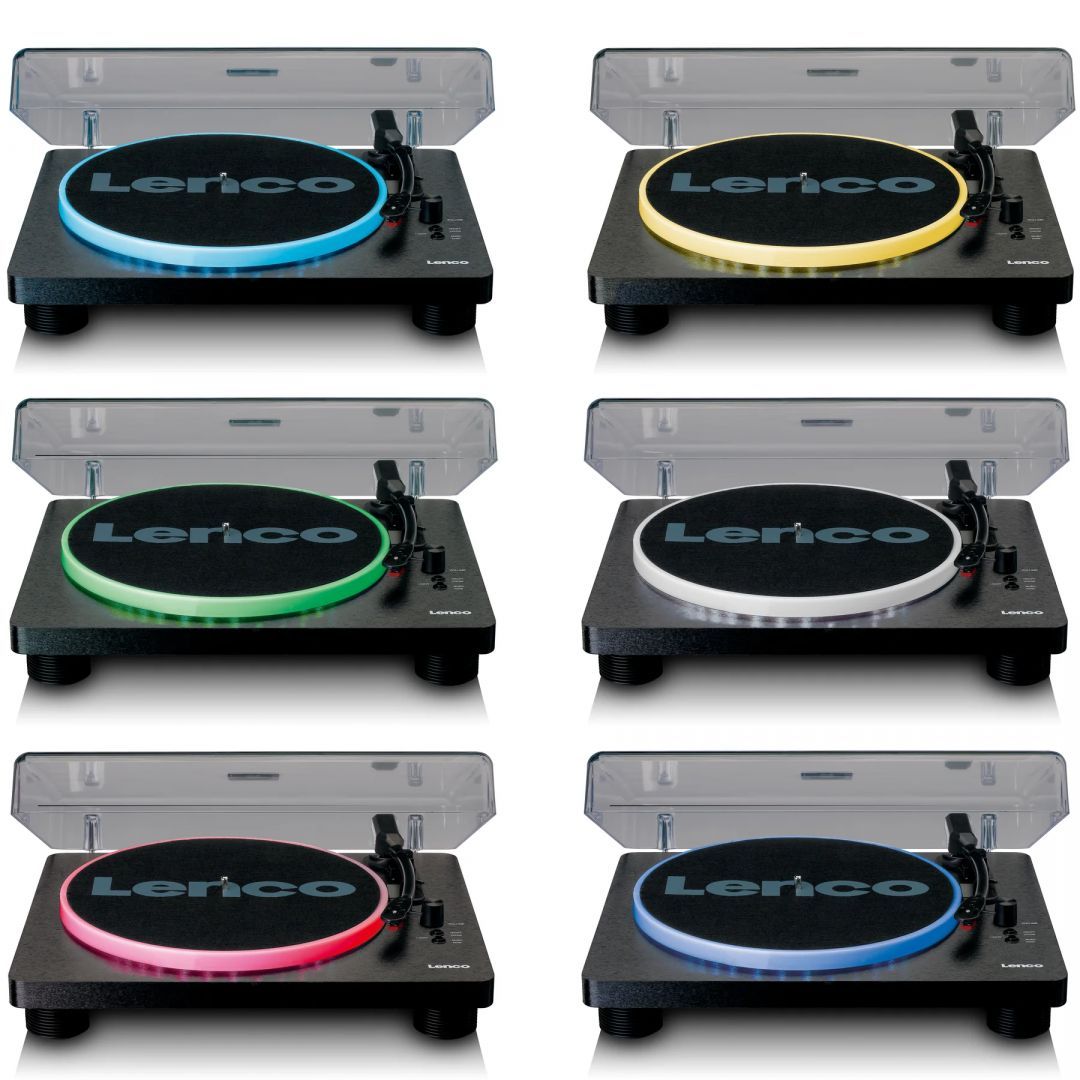 Lenco LS-50LED Lemezlejátszó beépített hangszóróval Black Lenco LS-50LED Lemezlejátszó beépített hangszóróval Black