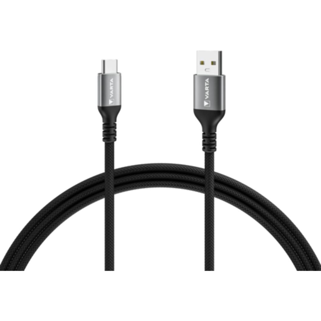 Varta USB-A to USB-C Speed Charge & Sync Cable 2m Black