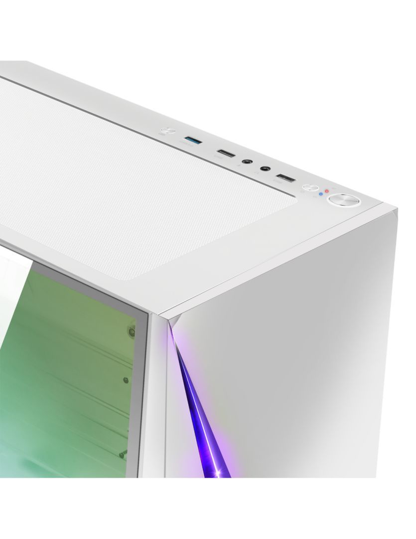 Spirit Of Gamer Clone 4 RGB Tempered Glass White Spirit Of Gamer Clone 4 RGB Tempered Glass White