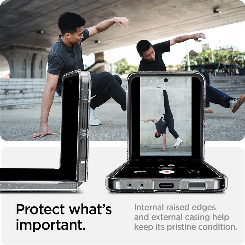 Spigen Air Skin Glitter, crystal quartz - Samsung Galaxy Z Flip5 Spigen Air Skin Glitter, crystal quartz - Samsung Galaxy Z Flip5