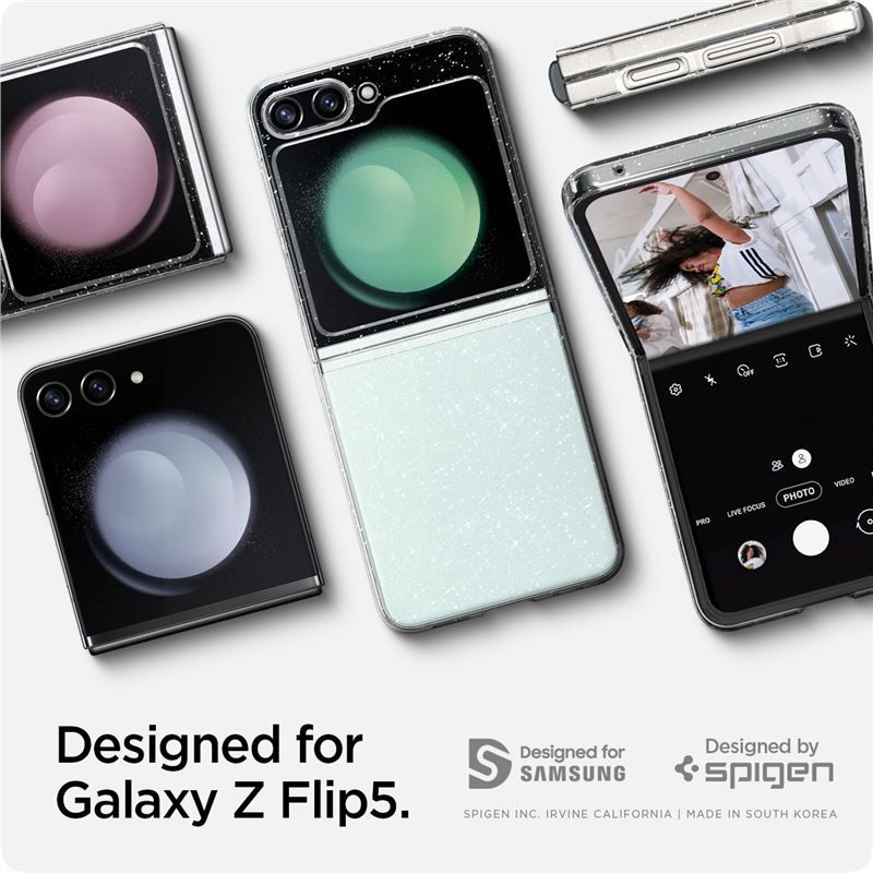 Spigen Air Skin Glitter, crystal quartz - Samsung Galaxy Z Flip5 Spigen Air Skin Glitter, crystal quartz - Samsung Galaxy Z Flip5