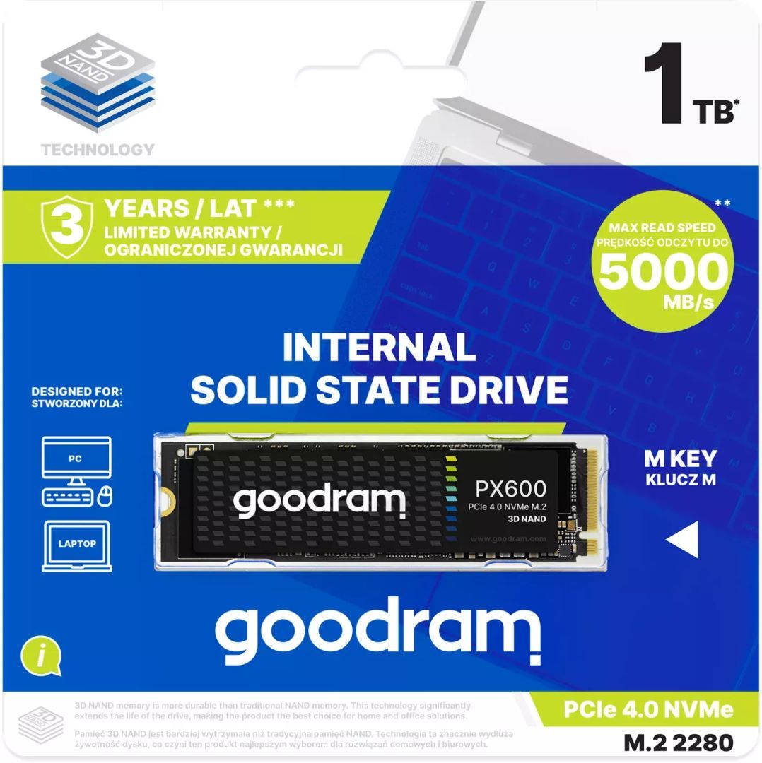 Good Ram 1TB M.2 2280 NVMe PX600 Good Ram 1TB M.2 2280 NVMe PX600