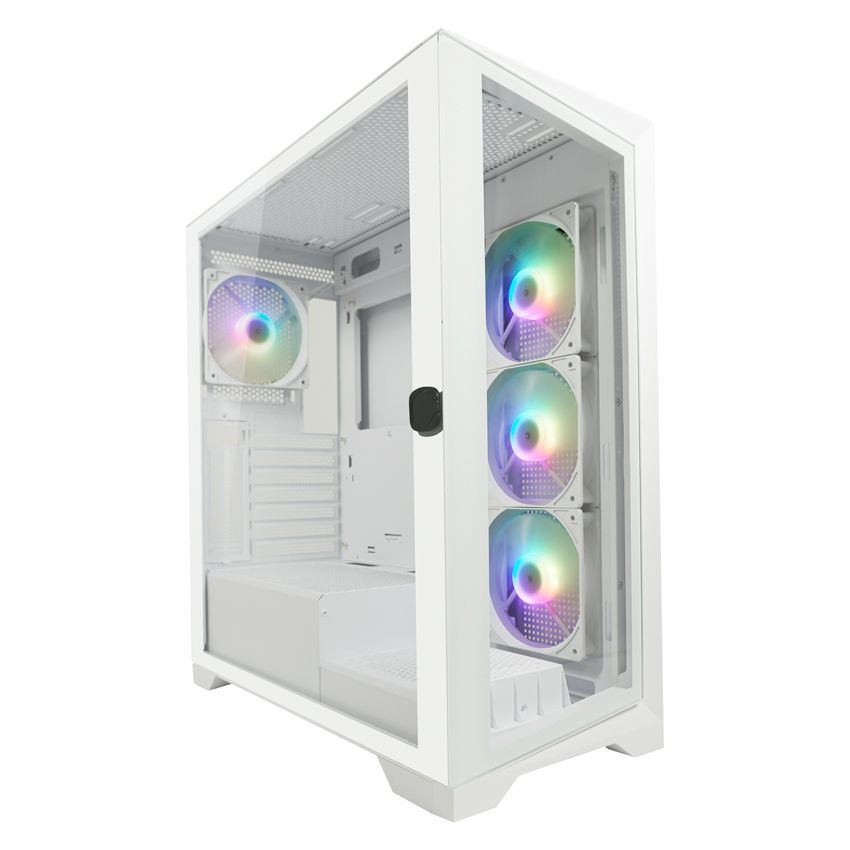 LC Power 806W Crosswind X Gaming Case ARGB Tempered Glass White LC Power 806W Crosswind X Gaming Case ARGB Tempered Glass White