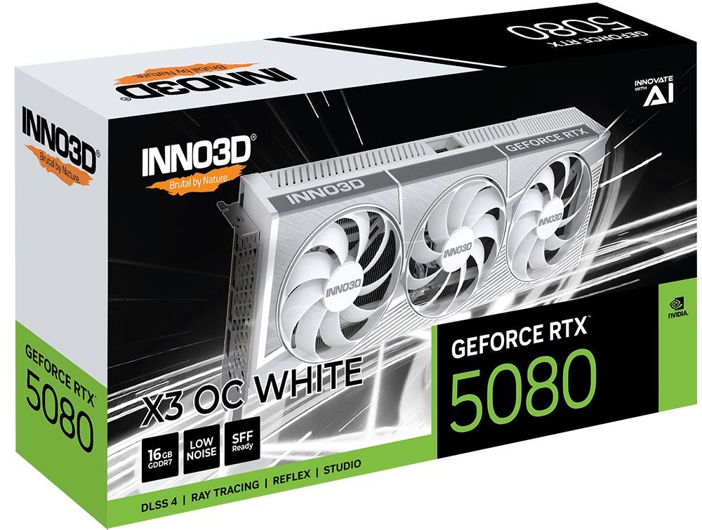 Inno3D GeForce RTX5080 16GB GDDR7 X3 OC White
