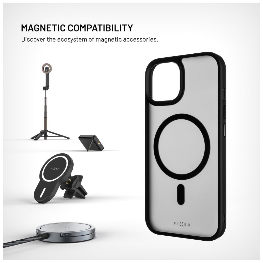 FIXED MagMisty telefontok Apple iPhone 16 Pro Max készülékhez, fekete FIXED MagMisty telefontok Apple iPhone 16 Pro Max készülékhez, fekete