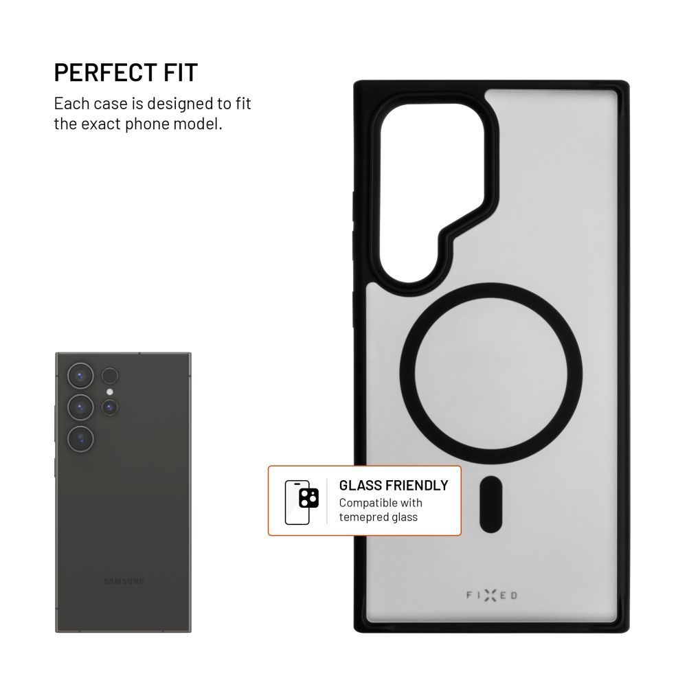 FIXED MagMisty telefontok Samsung Galaxy S24 Ultra készülékhez, fekete FIXED MagMisty telefontok Samsung Galaxy S24 Ultra készülékhez, fekete