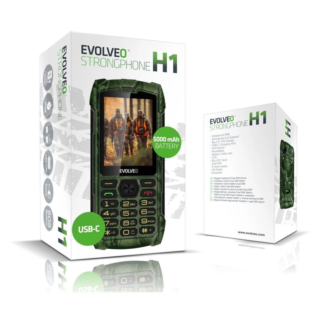 Evolveo Strongphone H1 DualSIM Hunting Camouflage Evolveo Strongphone H1 DualSIM Hunting Camouflage
