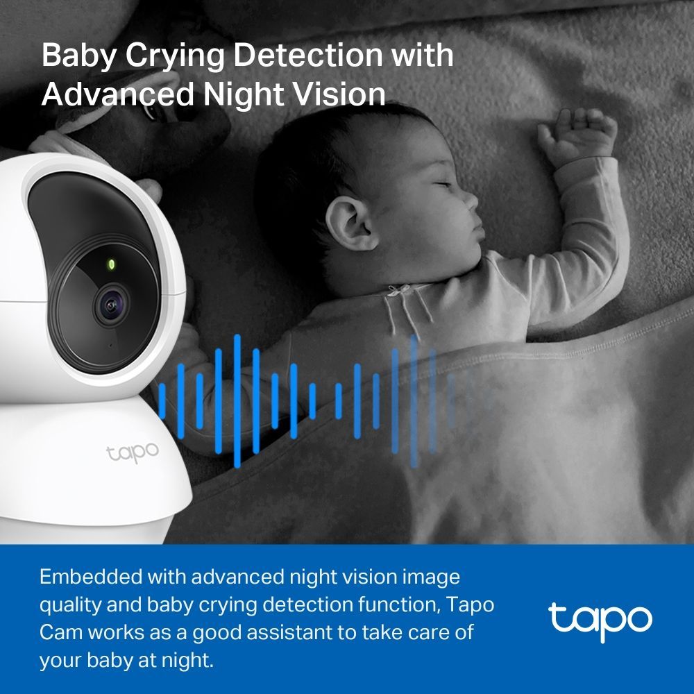 TP-Link Tapo C200P2 Pan/Tilt Home Security Wi-Fi Camera 2 db/csomag