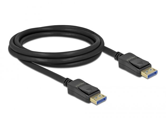 DeLock DisplayPort male/male 10K cable 2m Black DeLock DisplayPort male/male 10K cable 2m Black