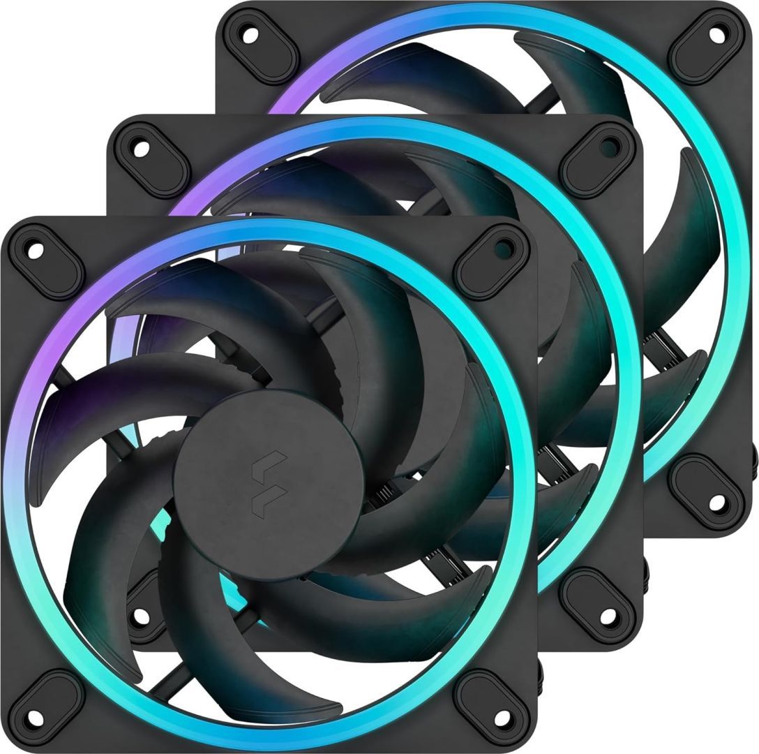 Fractal Design Momentum 12 RGB Black (3-pack) Fractal Design Momentum 12 RGB Black (3-pack)