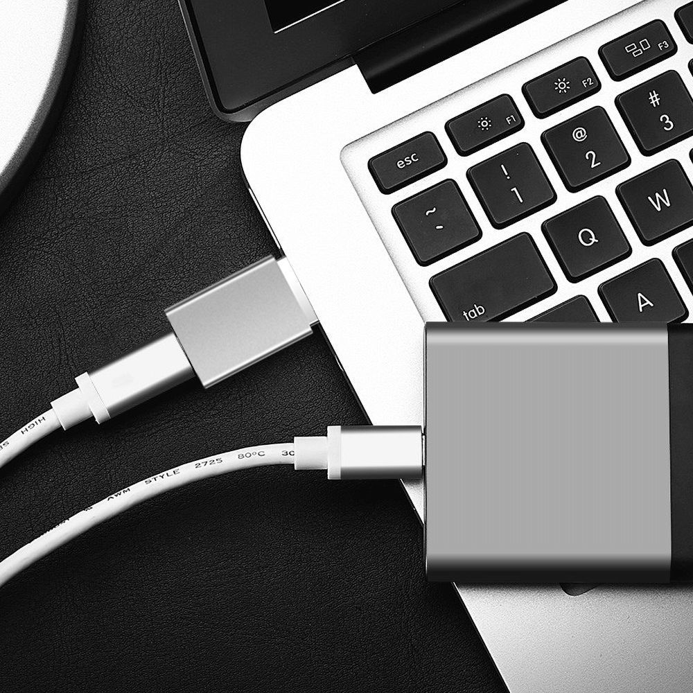 FIXED alumínium USB-C - USB-A adapter szürke FIXED alumínium USB-C - USB-A adapter szürke