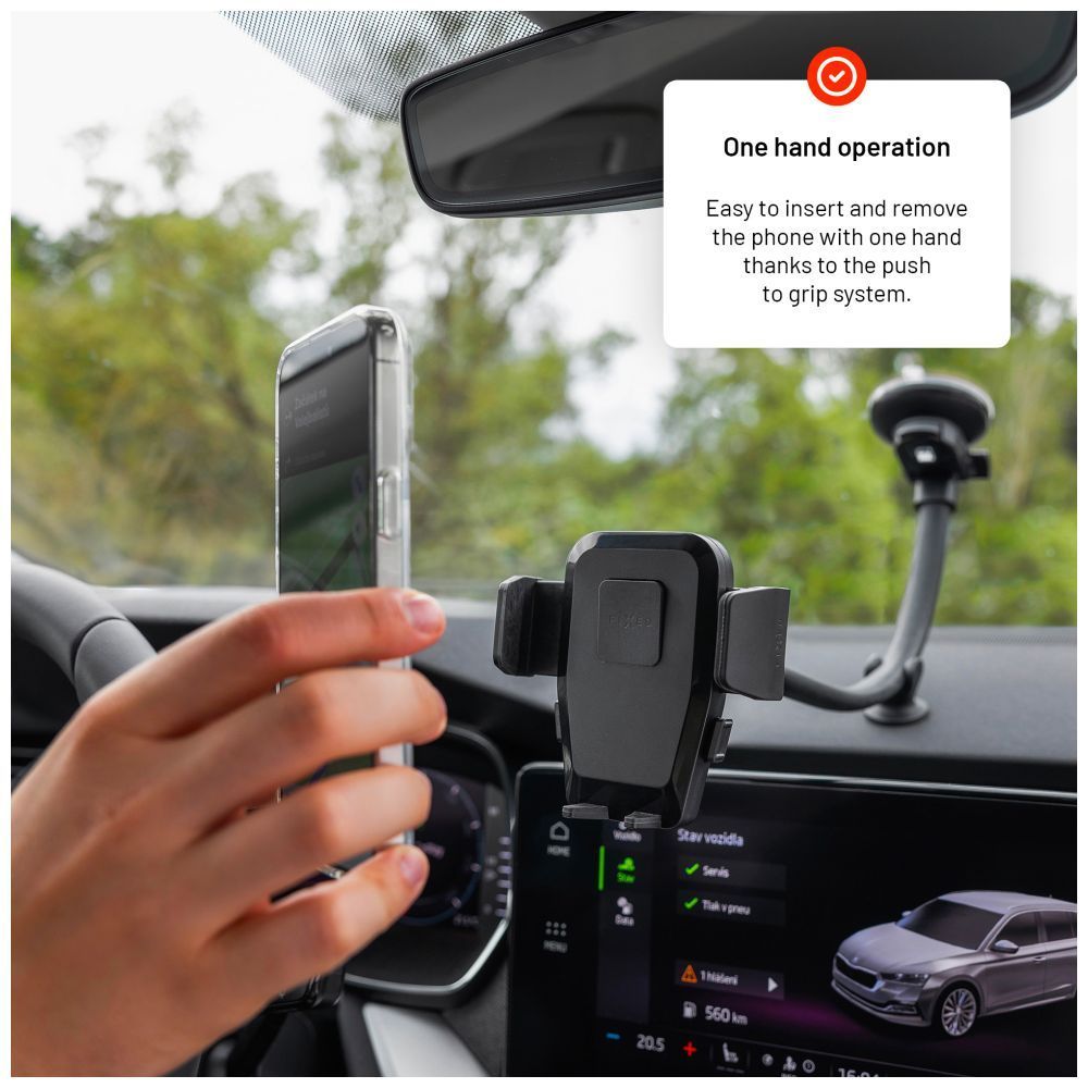 FIXED Iconiq Flex XL univerzális autós tartó, fekete