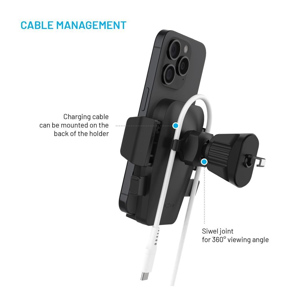 FIXED Iconiq Lock univerzális autós tartó, fekete