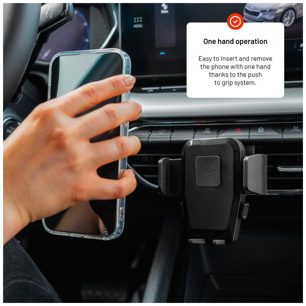 FIXED Iconiq Lock univerzális autós tartó, fekete