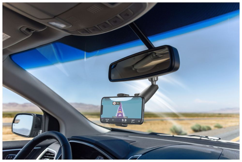 Cellularline univerzális autós tartó visszapillantó tükörre, fekete Cellularline univerzális autós tartó visszapillantó tükörre, fekete