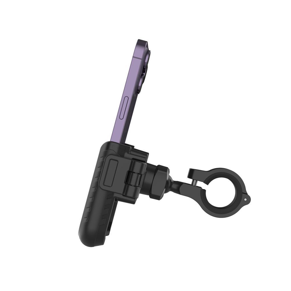 FIXED Bikee Plus kerékpáros telefontartó, 360°-ban elforgatható, védőszilikon, fekete FIXED Bikee Plus kerékpáros telefontartó, 360°-ban elforgatható, védőszilikon, fekete