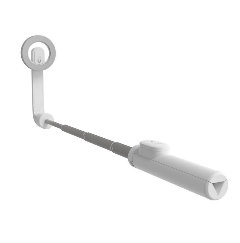 FIXED MagSnap teleszkópos szelfi bot, három lábú állvány, kivehető kioldógomb, MagSafe rögzítés, fehér